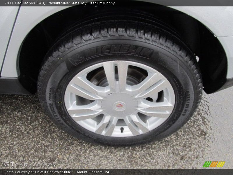 Radiant Silver Metallic / Titanium/Ebony 2011 Cadillac SRX FWD