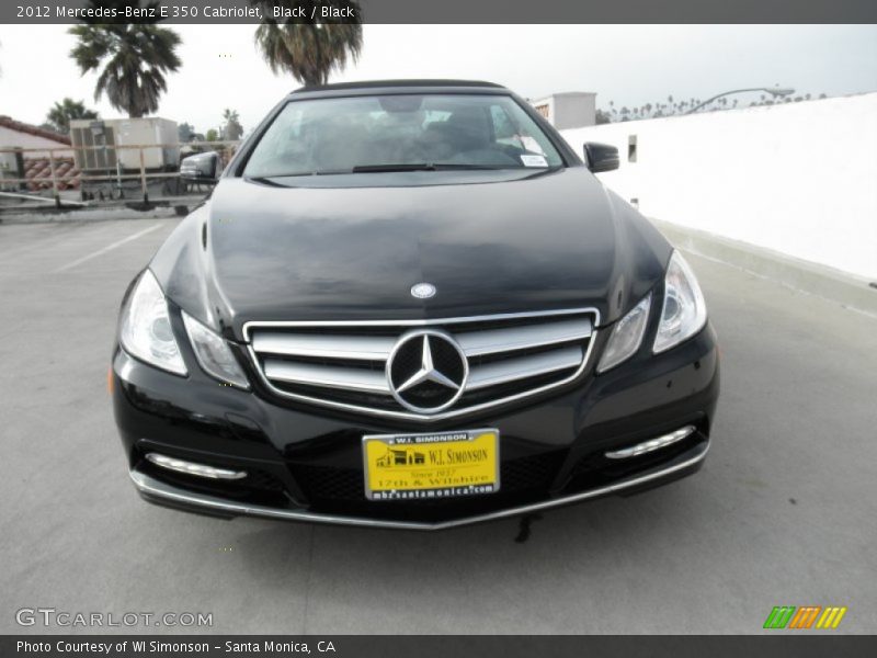 Black / Black 2012 Mercedes-Benz E 350 Cabriolet