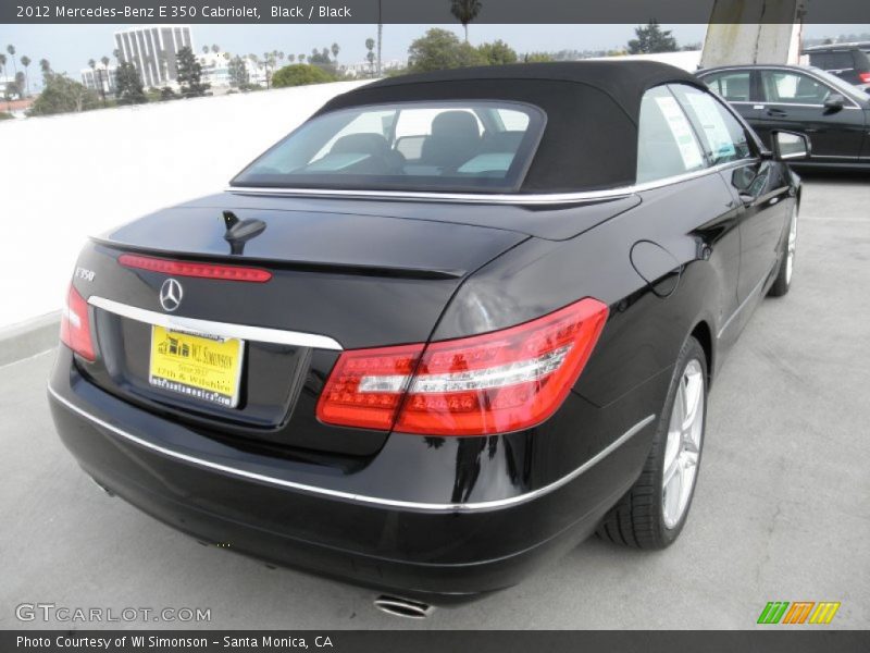 Black / Black 2012 Mercedes-Benz E 350 Cabriolet