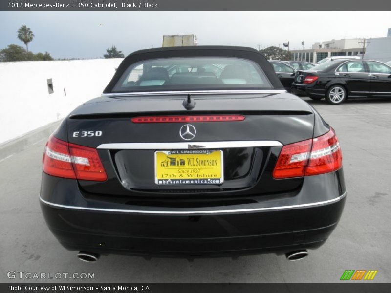 Black / Black 2012 Mercedes-Benz E 350 Cabriolet