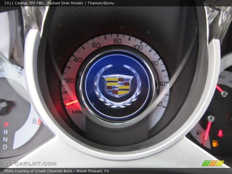 Radiant Silver Metallic / Titanium/Ebony 2011 Cadillac SRX FWD