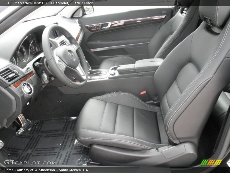  2012 E 350 Cabriolet Black Interior