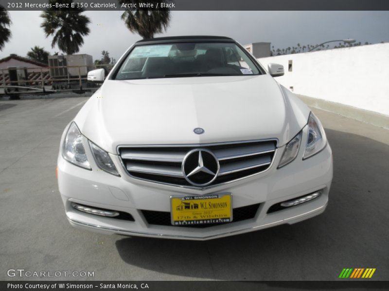 Arctic White / Black 2012 Mercedes-Benz E 350 Cabriolet