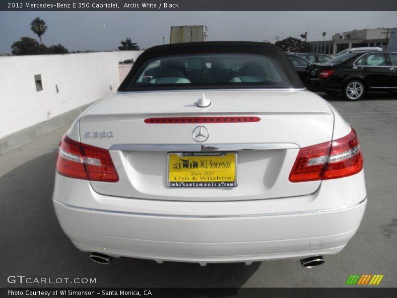 Arctic White / Black 2012 Mercedes-Benz E 350 Cabriolet