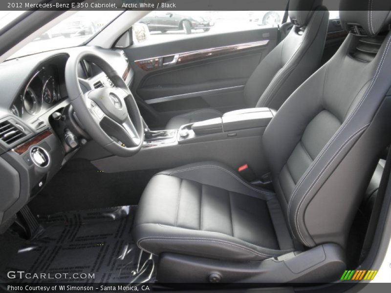 Arctic White / Black 2012 Mercedes-Benz E 350 Cabriolet