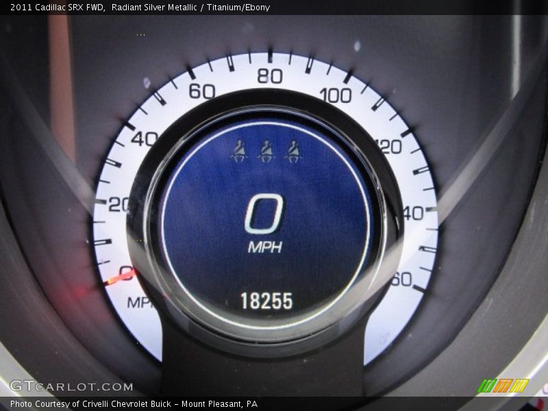 Radiant Silver Metallic / Titanium/Ebony 2011 Cadillac SRX FWD