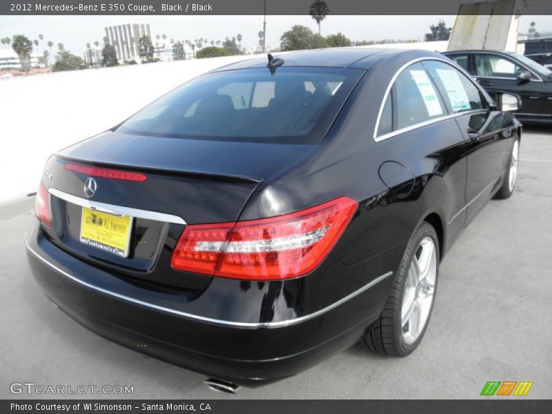 Black / Black 2012 Mercedes-Benz E 350 Coupe