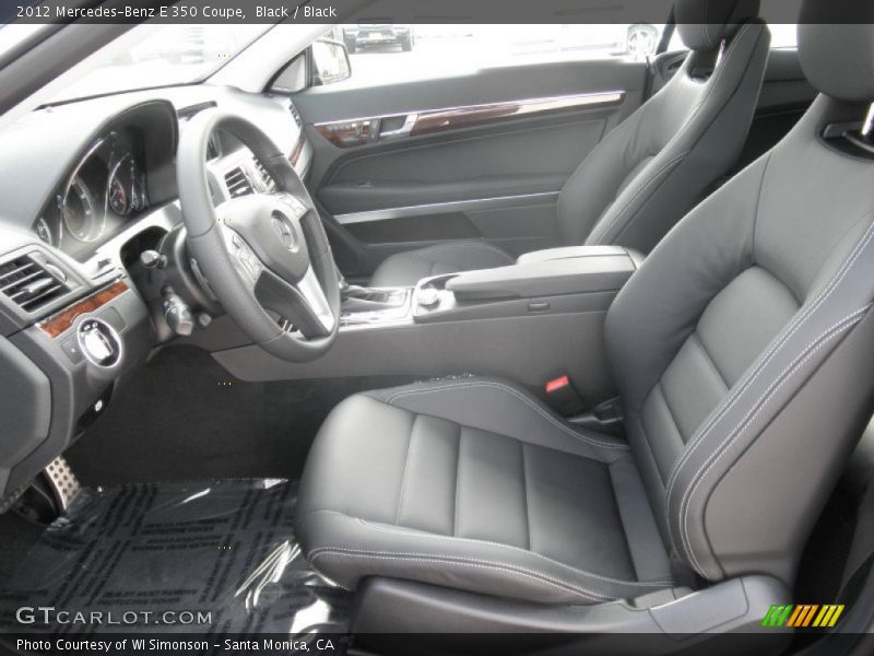  2012 E 350 Coupe Black Interior
