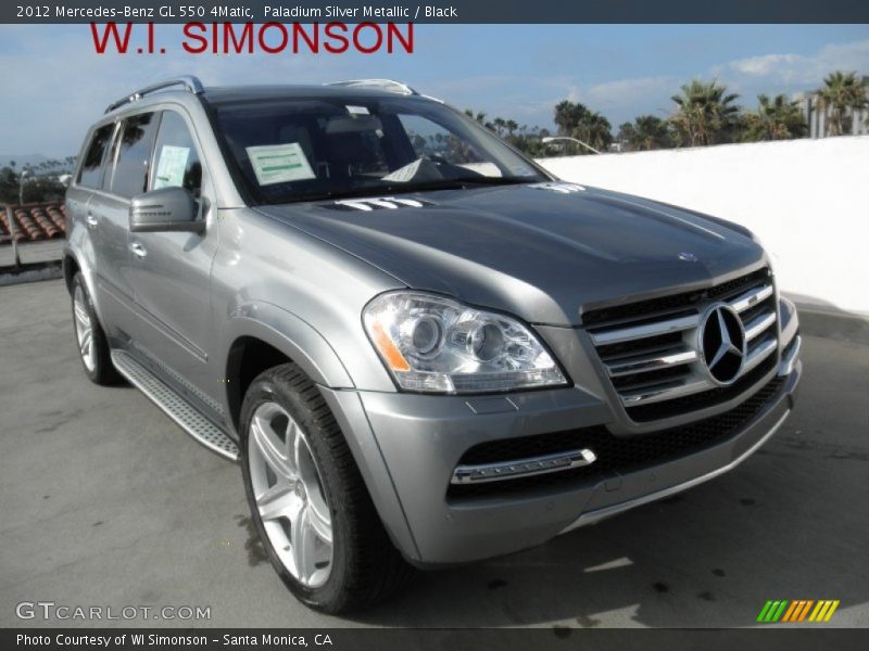 Paladium Silver Metallic / Black 2012 Mercedes-Benz GL 550 4Matic