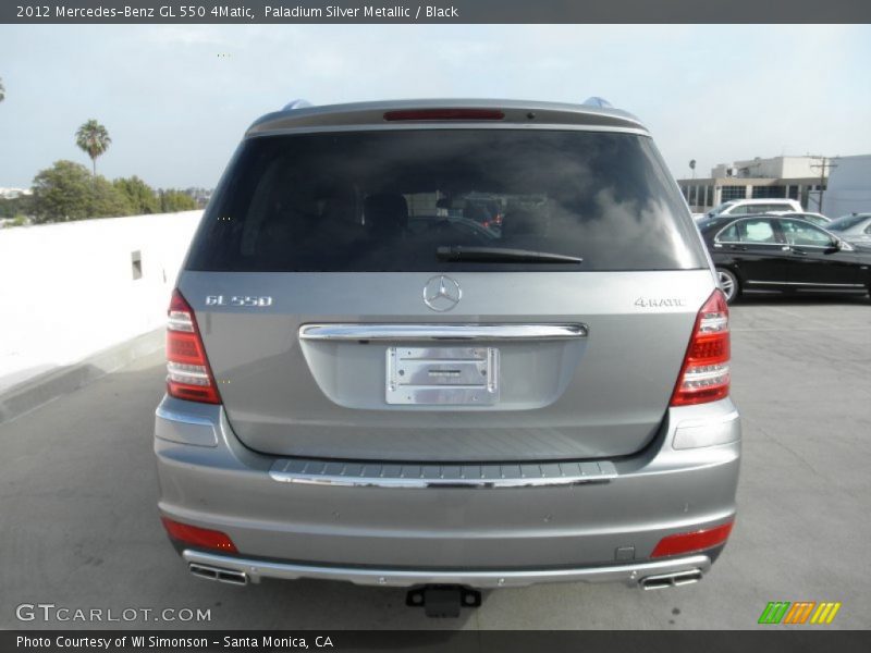 Paladium Silver Metallic / Black 2012 Mercedes-Benz GL 550 4Matic