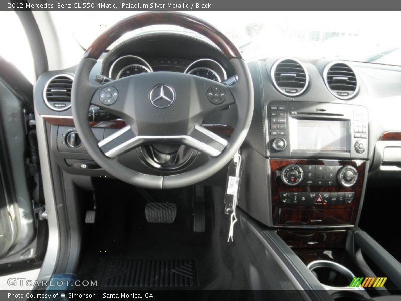 Paladium Silver Metallic / Black 2012 Mercedes-Benz GL 550 4Matic