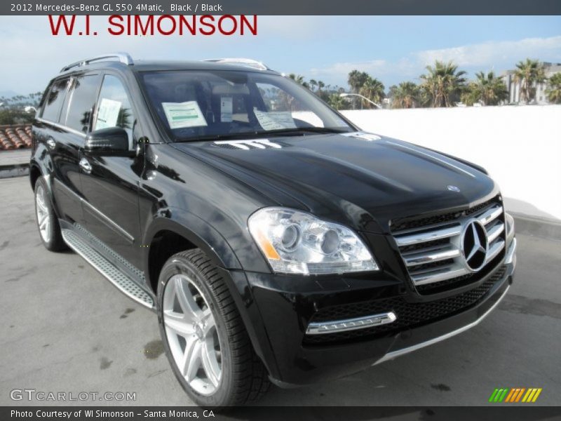 Black / Black 2012 Mercedes-Benz GL 550 4Matic