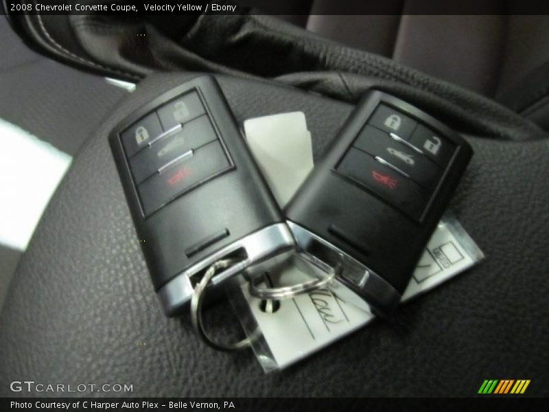 Keys of 2008 Corvette Coupe
