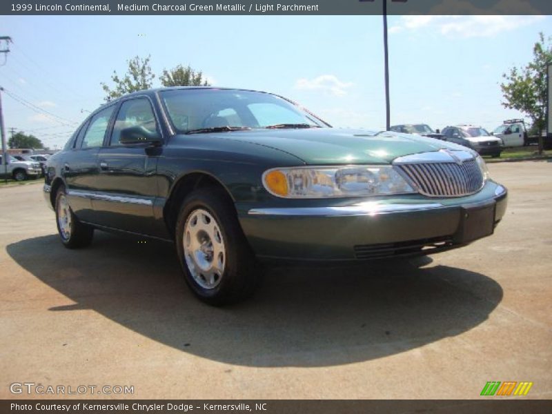 Medium Charcoal Green Metallic / Light Parchment 1999 Lincoln Continental
