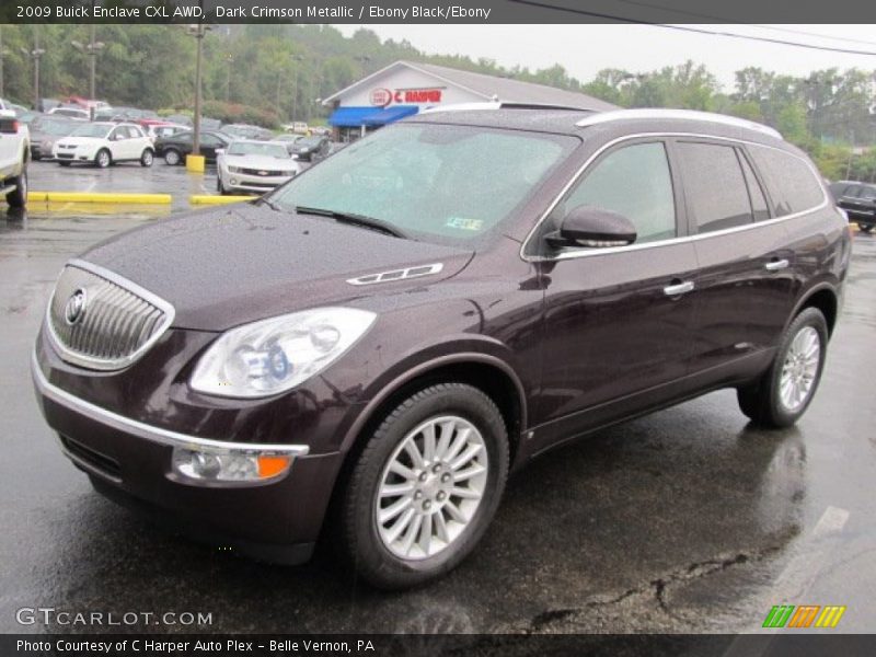 Dark Crimson Metallic / Ebony Black/Ebony 2009 Buick Enclave CXL AWD