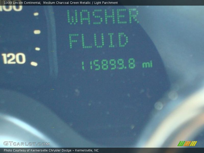 Medium Charcoal Green Metallic / Light Parchment 1999 Lincoln Continental