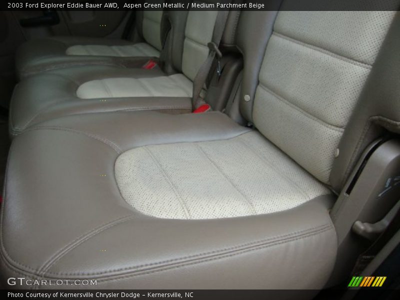 Aspen Green Metallic / Medium Parchment Beige 2003 Ford Explorer Eddie Bauer AWD