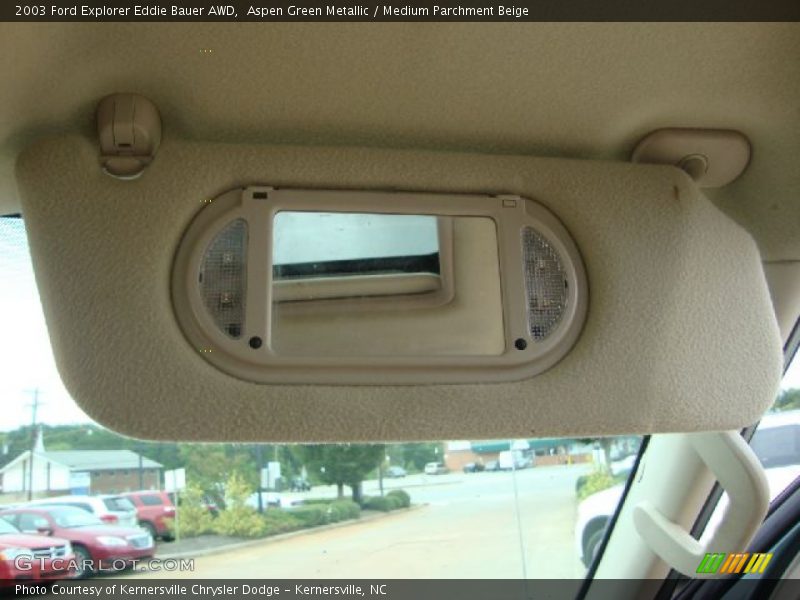Aspen Green Metallic / Medium Parchment Beige 2003 Ford Explorer Eddie Bauer AWD