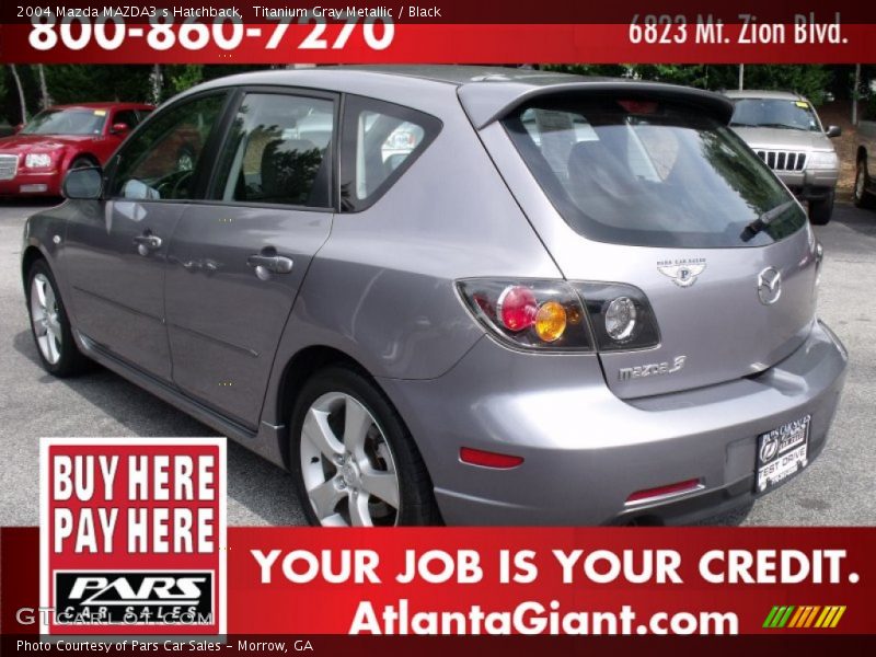 Titanium Gray Metallic / Black 2004 Mazda MAZDA3 s Hatchback