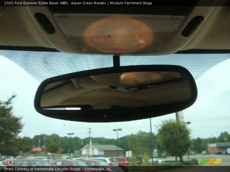 Aspen Green Metallic / Medium Parchment Beige 2003 Ford Explorer Eddie Bauer AWD