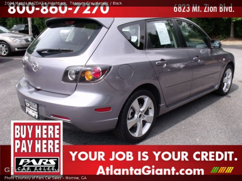 Titanium Gray Metallic / Black 2004 Mazda MAZDA3 s Hatchback