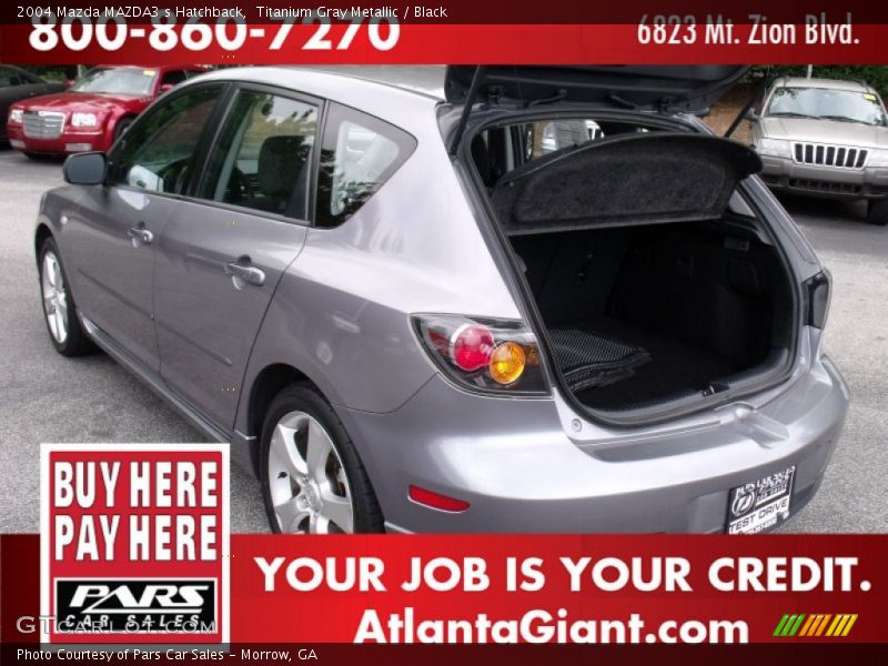 Titanium Gray Metallic / Black 2004 Mazda MAZDA3 s Hatchback