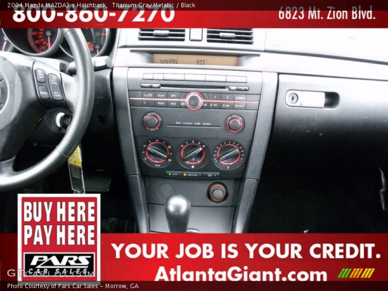 Titanium Gray Metallic / Black 2004 Mazda MAZDA3 s Hatchback