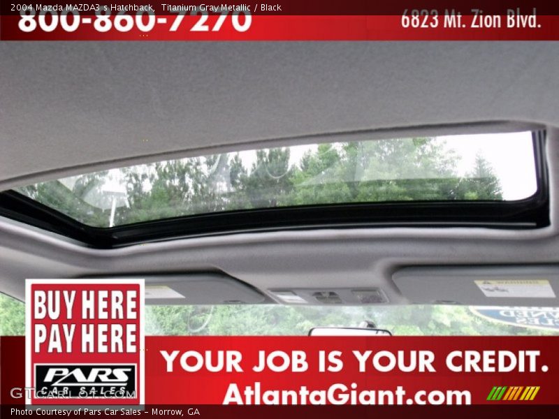 Titanium Gray Metallic / Black 2004 Mazda MAZDA3 s Hatchback