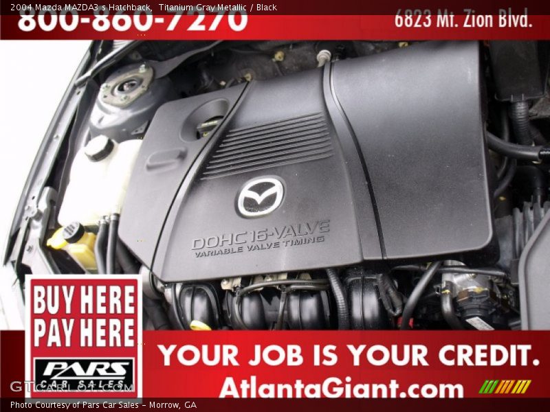Titanium Gray Metallic / Black 2004 Mazda MAZDA3 s Hatchback