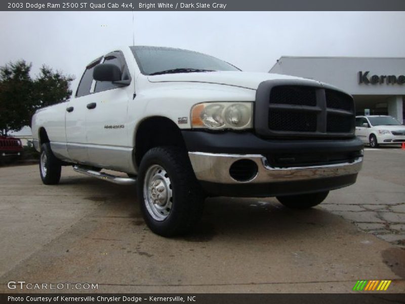 Bright White / Dark Slate Gray 2003 Dodge Ram 2500 ST Quad Cab 4x4