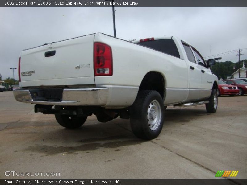 Bright White / Dark Slate Gray 2003 Dodge Ram 2500 ST Quad Cab 4x4