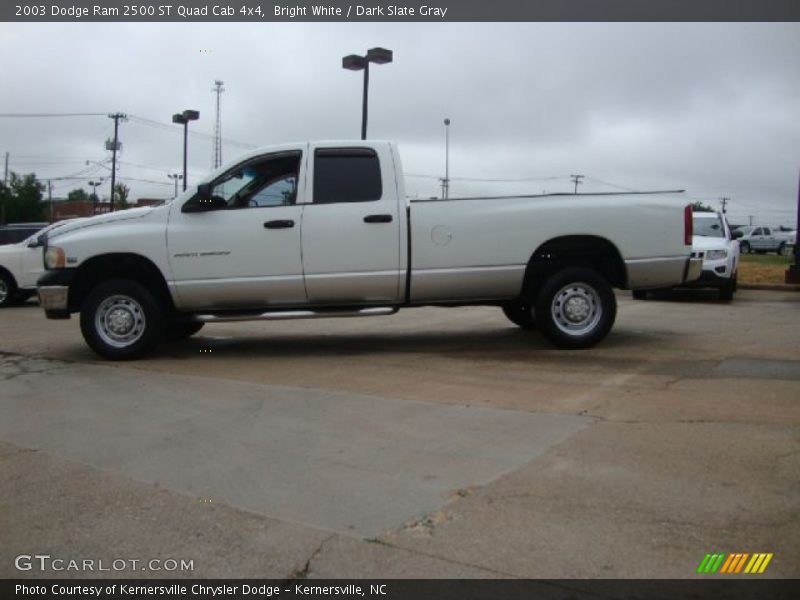 Bright White / Dark Slate Gray 2003 Dodge Ram 2500 ST Quad Cab 4x4