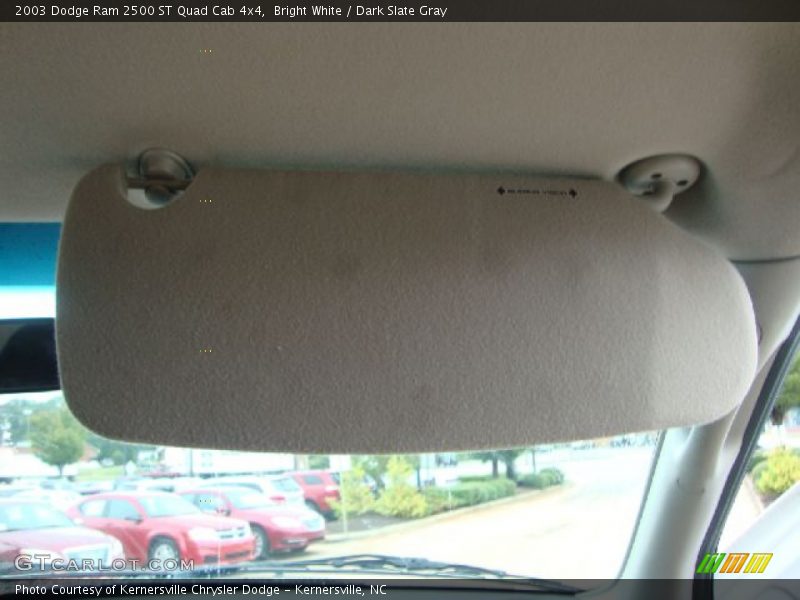 Bright White / Dark Slate Gray 2003 Dodge Ram 2500 ST Quad Cab 4x4