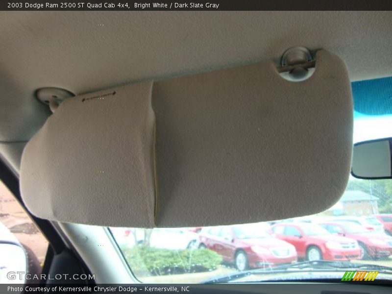 Bright White / Dark Slate Gray 2003 Dodge Ram 2500 ST Quad Cab 4x4