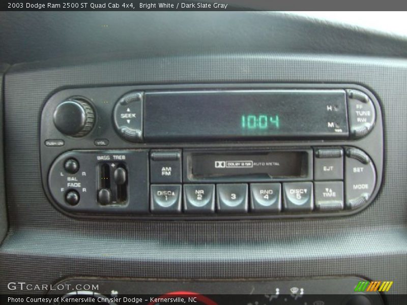 Bright White / Dark Slate Gray 2003 Dodge Ram 2500 ST Quad Cab 4x4