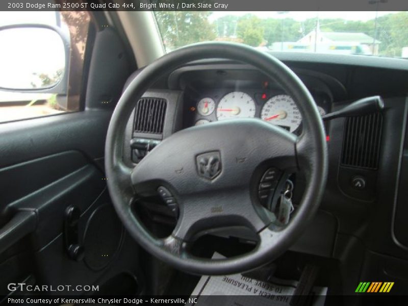 Bright White / Dark Slate Gray 2003 Dodge Ram 2500 ST Quad Cab 4x4