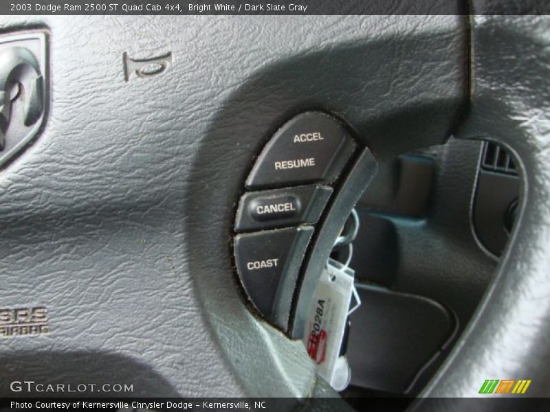 Bright White / Dark Slate Gray 2003 Dodge Ram 2500 ST Quad Cab 4x4