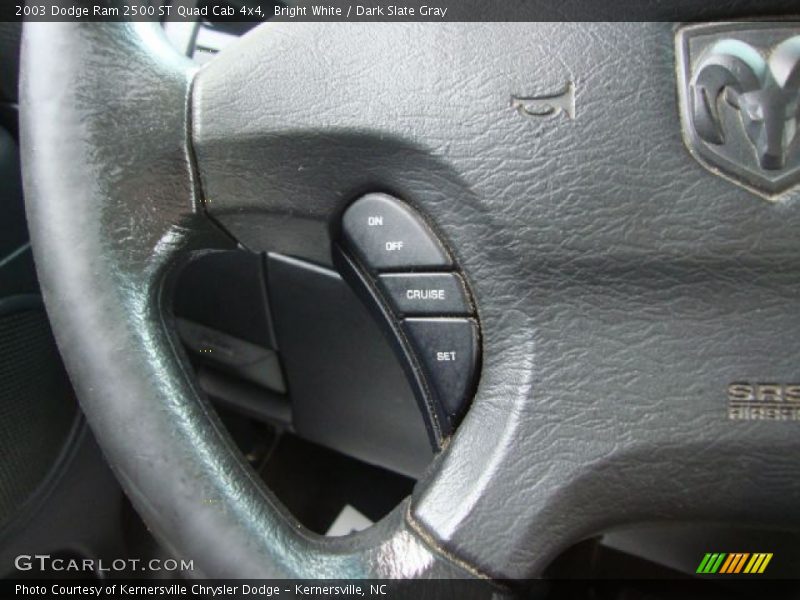 Bright White / Dark Slate Gray 2003 Dodge Ram 2500 ST Quad Cab 4x4
