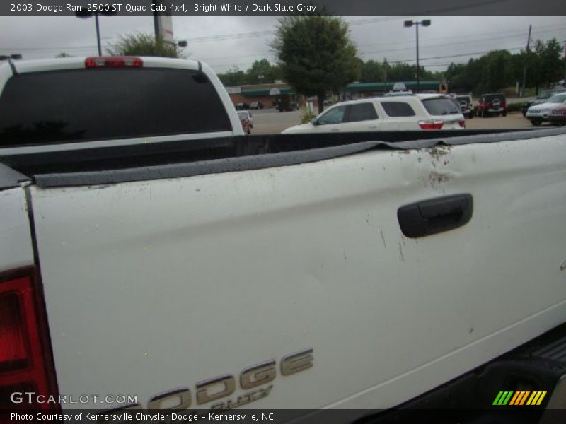 Bright White / Dark Slate Gray 2003 Dodge Ram 2500 ST Quad Cab 4x4