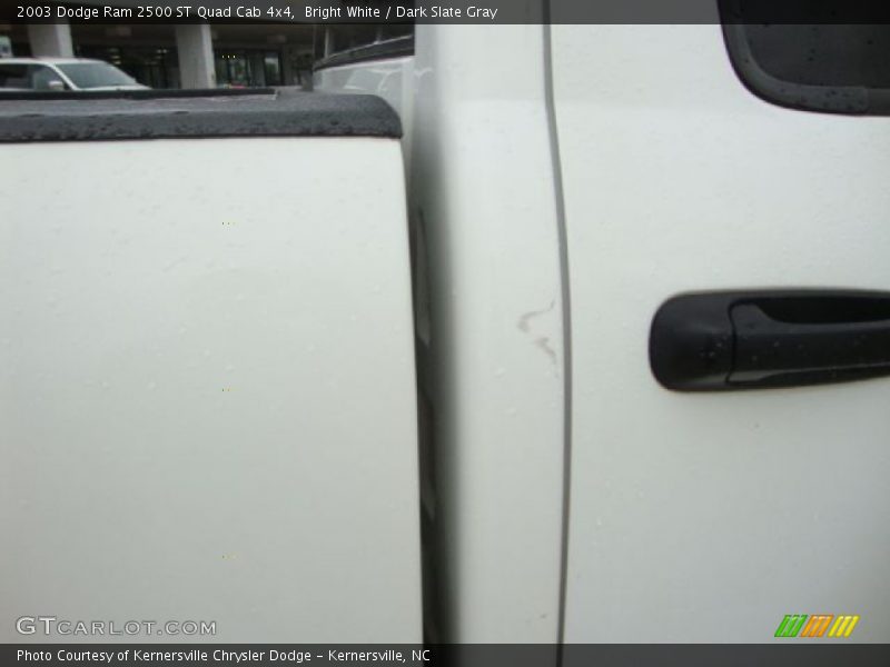 Bright White / Dark Slate Gray 2003 Dodge Ram 2500 ST Quad Cab 4x4