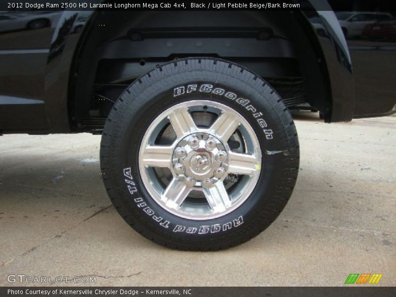Black / Light Pebble Beige/Bark Brown 2012 Dodge Ram 2500 HD Laramie Longhorn Mega Cab 4x4