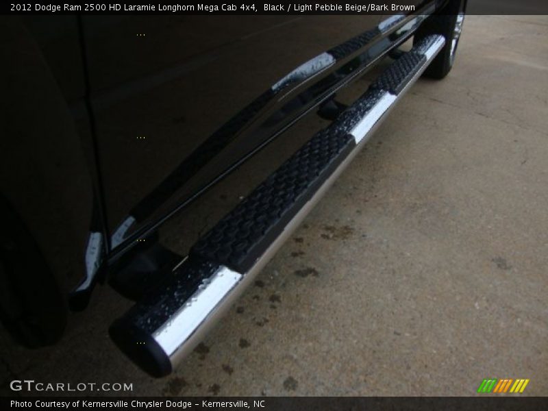 Black / Light Pebble Beige/Bark Brown 2012 Dodge Ram 2500 HD Laramie Longhorn Mega Cab 4x4