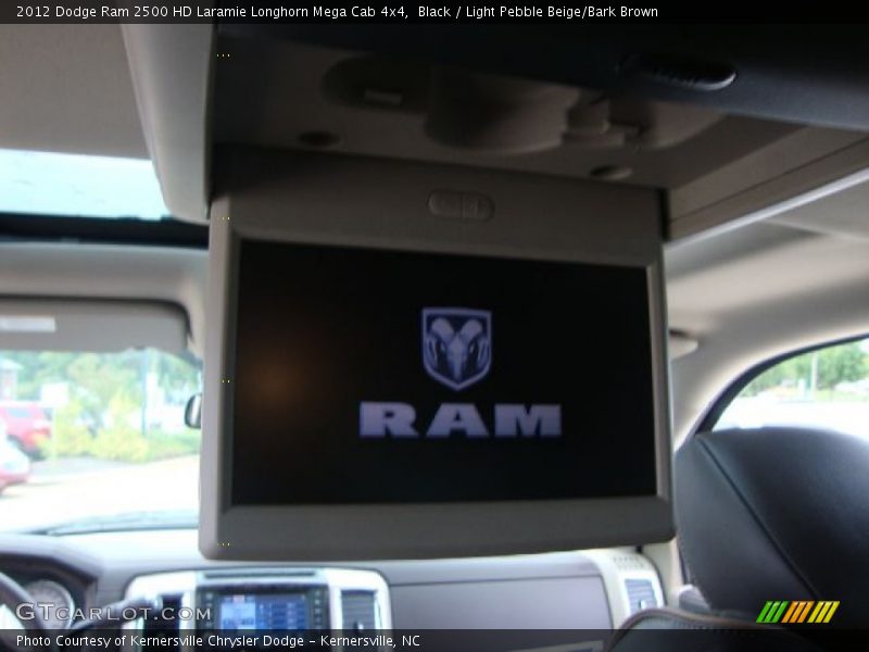 Black / Light Pebble Beige/Bark Brown 2012 Dodge Ram 2500 HD Laramie Longhorn Mega Cab 4x4