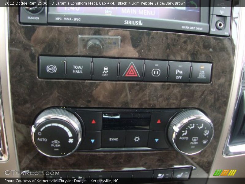 Black / Light Pebble Beige/Bark Brown 2012 Dodge Ram 2500 HD Laramie Longhorn Mega Cab 4x4