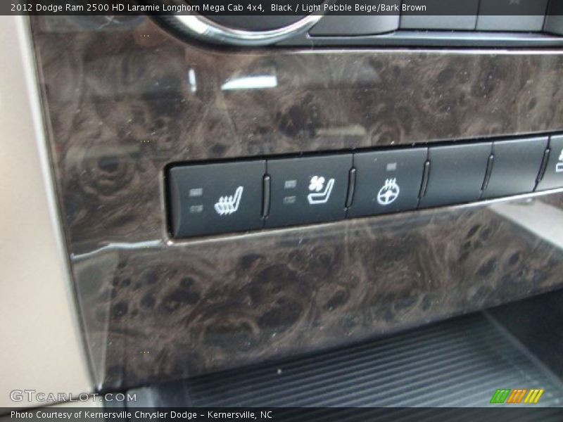 Black / Light Pebble Beige/Bark Brown 2012 Dodge Ram 2500 HD Laramie Longhorn Mega Cab 4x4
