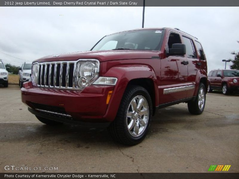 Deep Cherry Red Crystal Pearl / Dark Slate Gray 2012 Jeep Liberty Limited