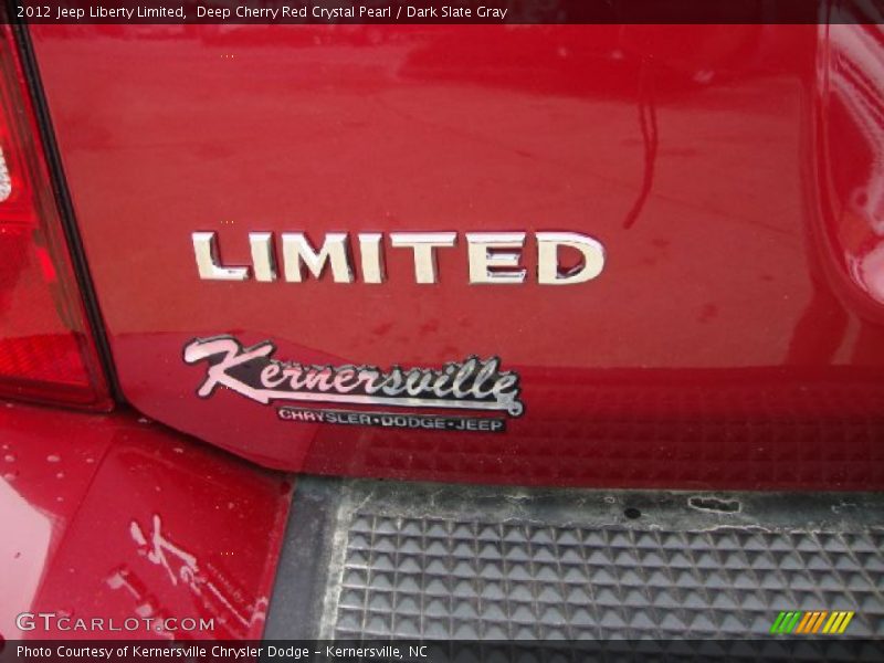 Deep Cherry Red Crystal Pearl / Dark Slate Gray 2012 Jeep Liberty Limited