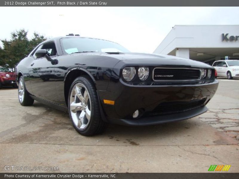 Pitch Black / Dark Slate Gray 2012 Dodge Challenger SXT