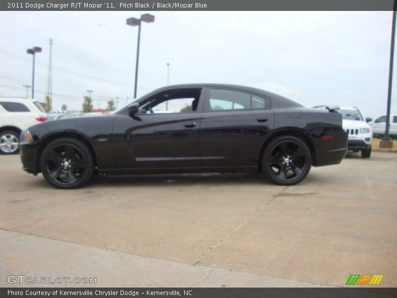 Pitch Black / Black/Mopar Blue 2011 Dodge Charger R/T Mopar '11