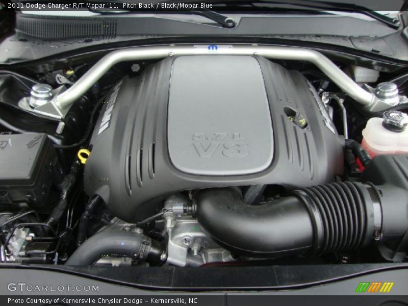 Pitch Black / Black/Mopar Blue 2011 Dodge Charger R/T Mopar '11